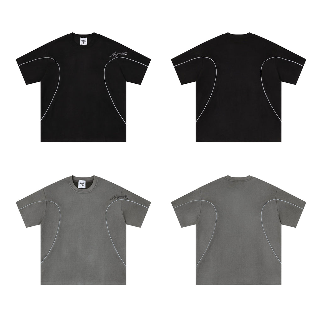 Curved Line Short Sleeve