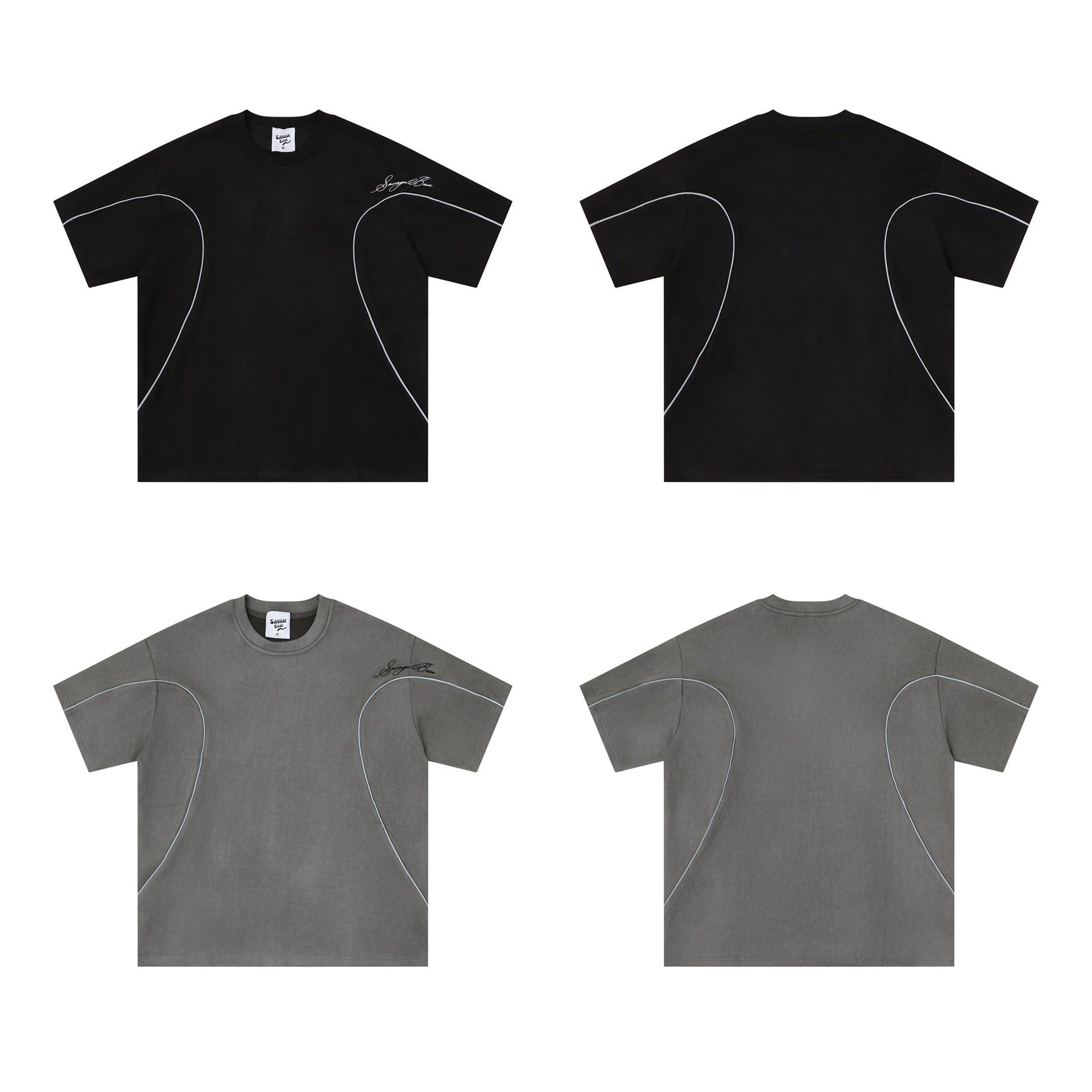 Curved Line Short Sleeve