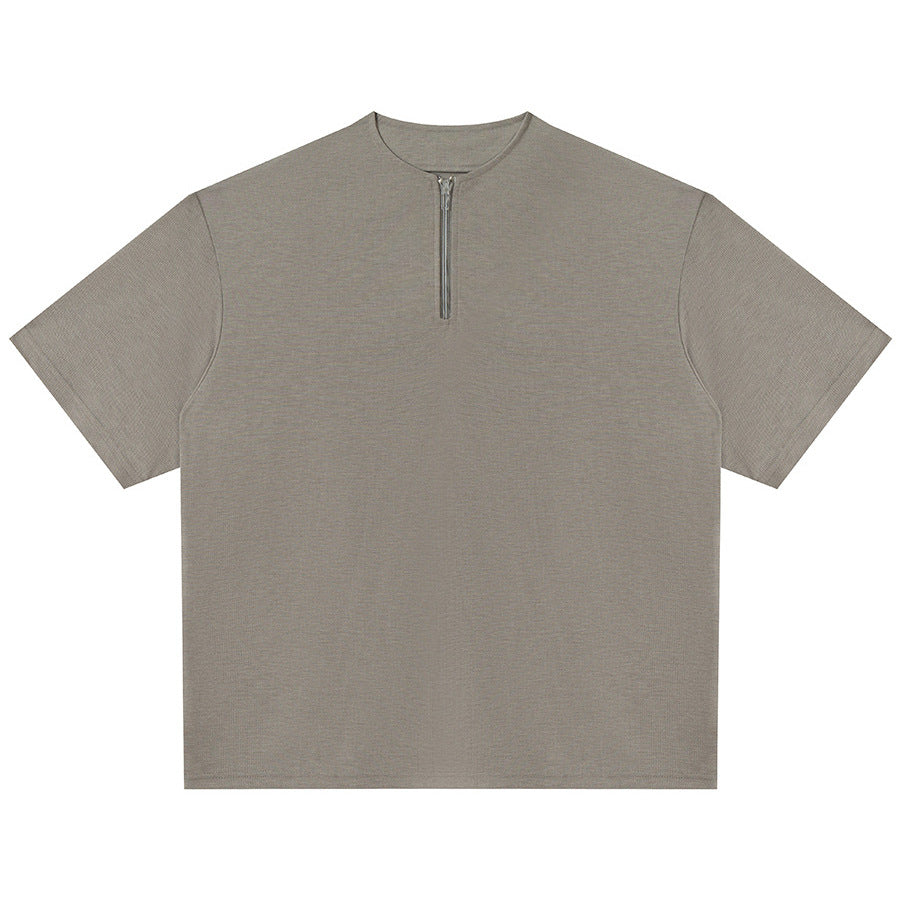 short sleeve henley collar