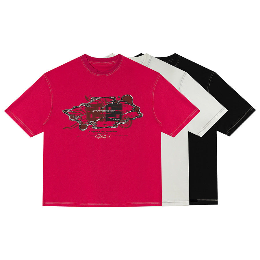 round-neck short sleeve