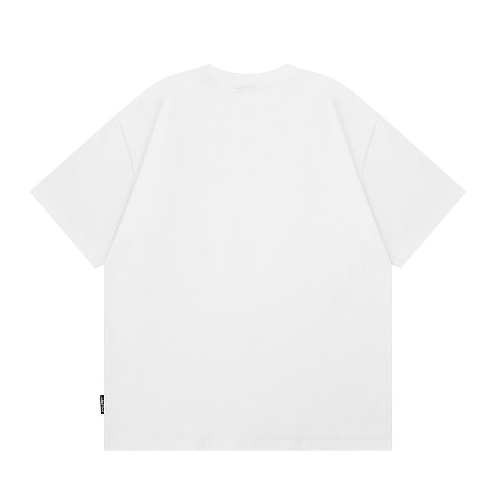 Cartoon Embroidered Short Sleeve
